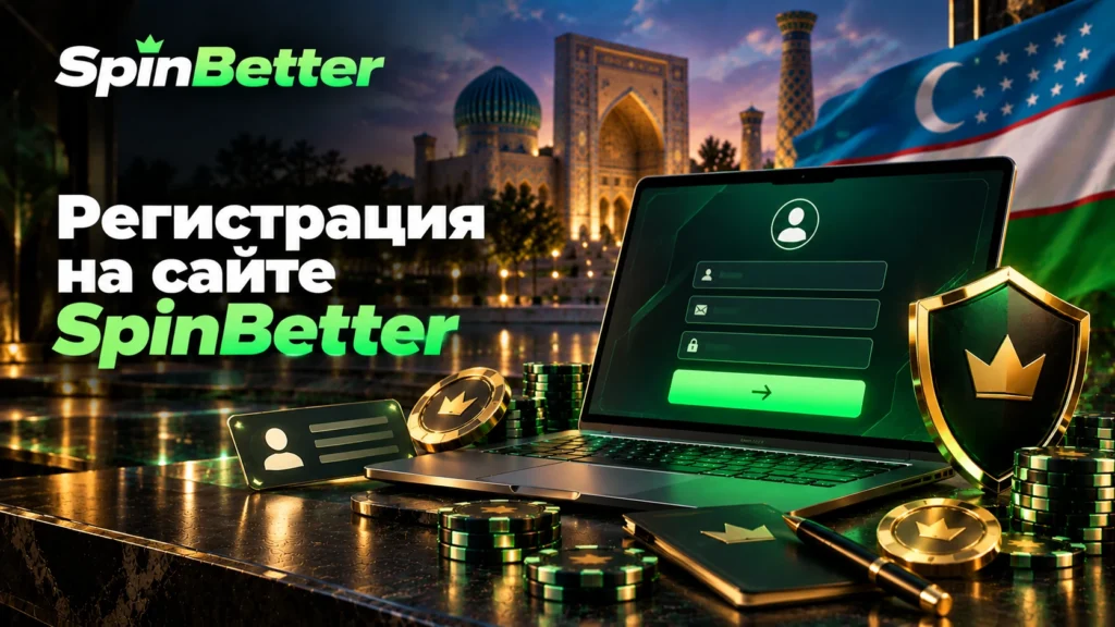 Регистрация на сайте SpinBetter